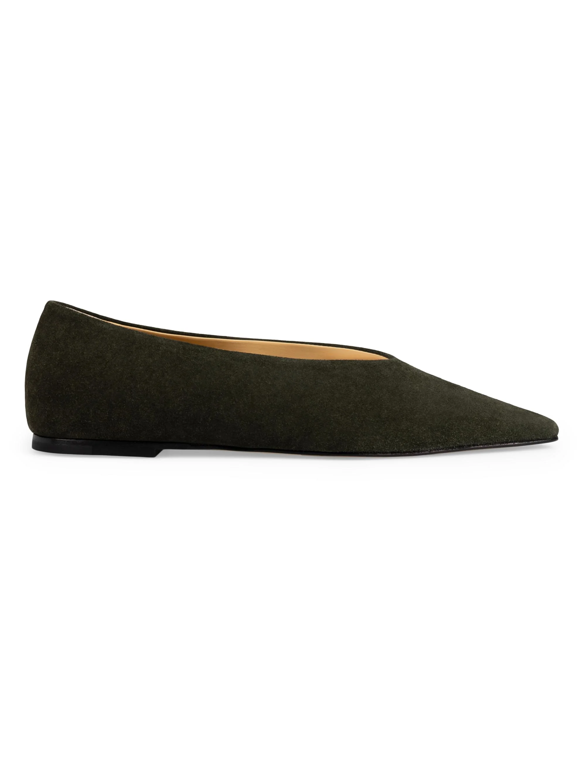 Women's Topo Suede Ballet Flats - Deep Forest Suede - 1
