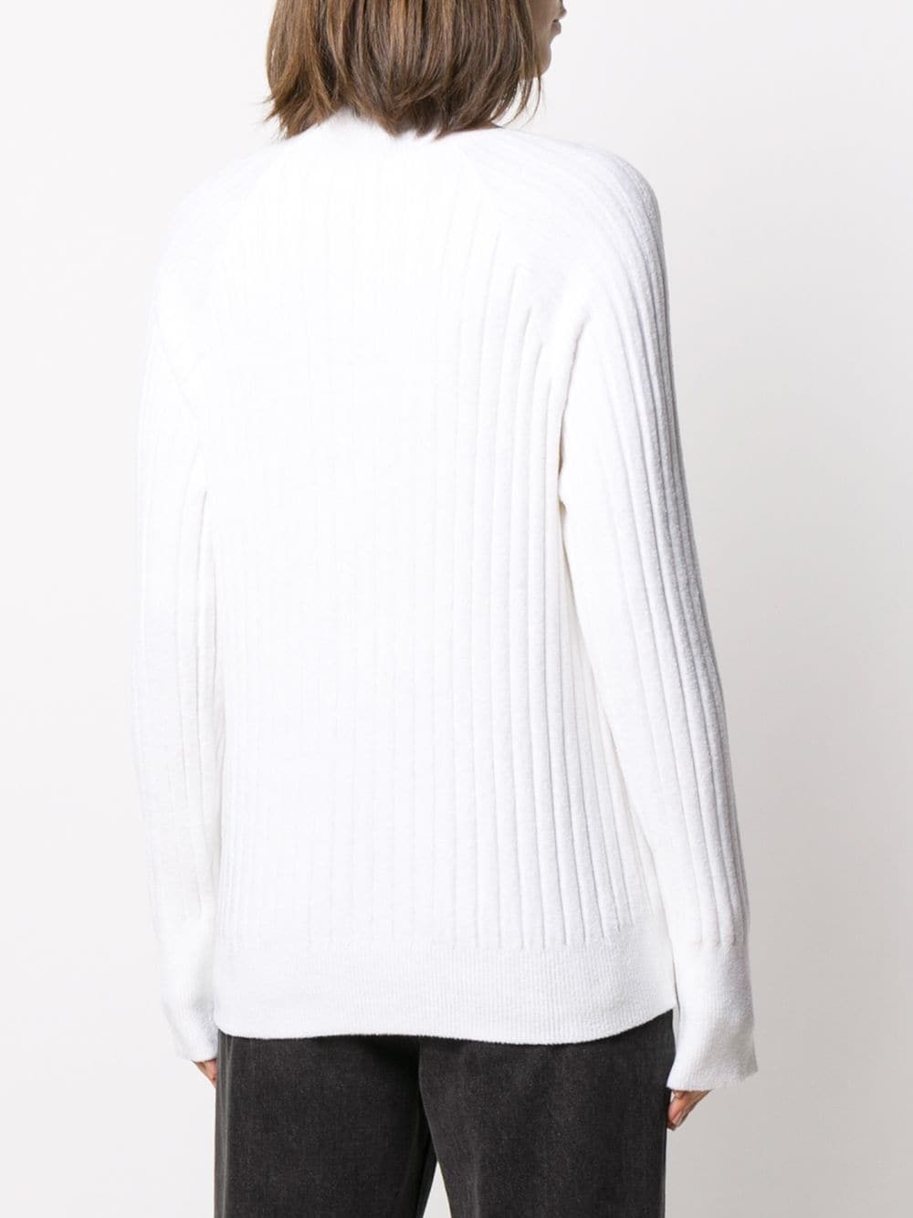 funnel-neck long sleeve jumper - 4