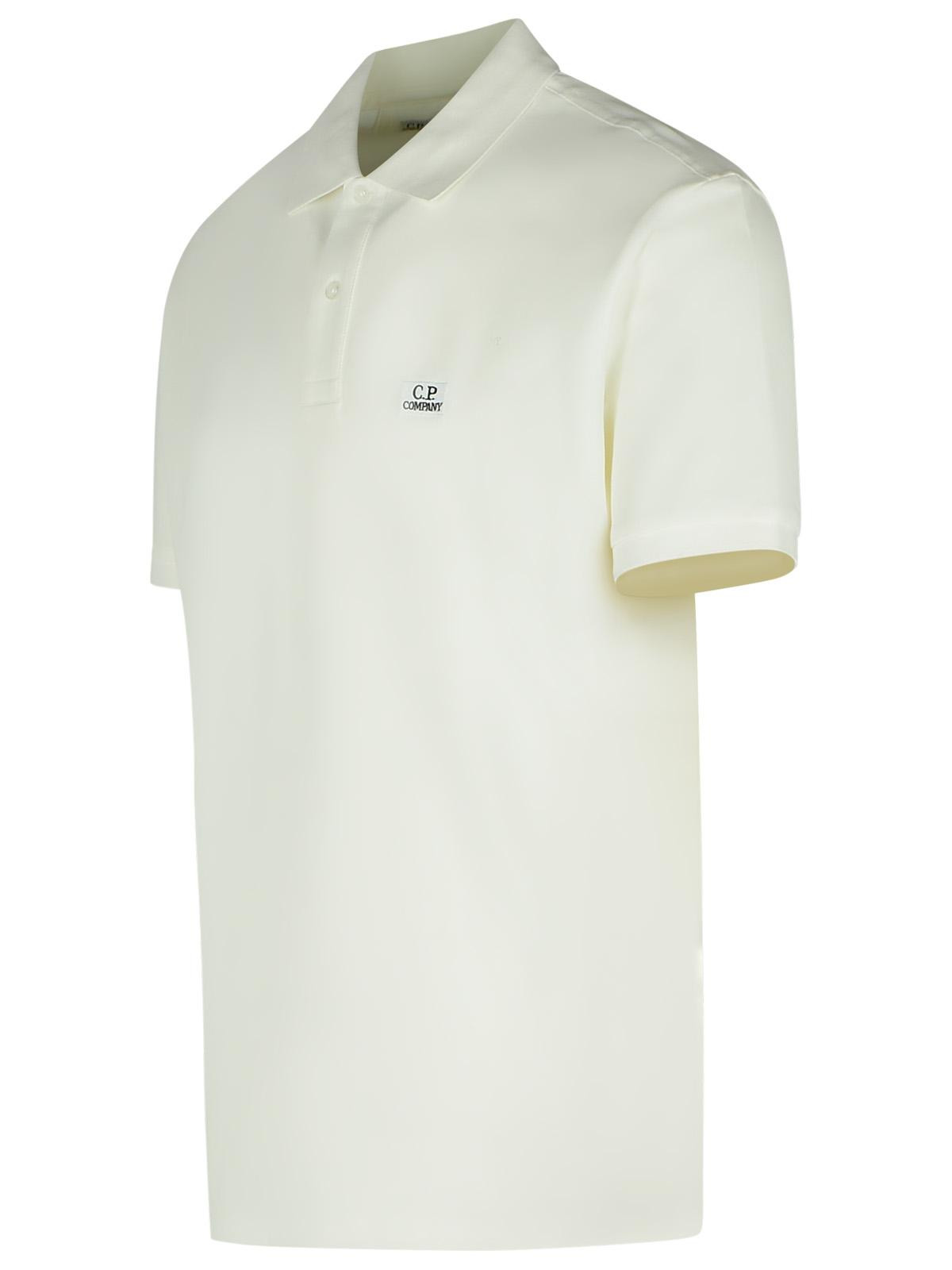 C.P. Company White Cotton Polo Shirt Men - 2
