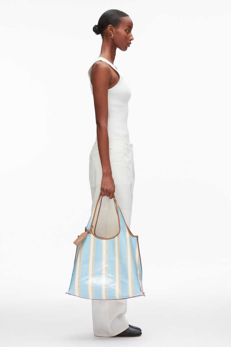 Dual Stripe Market Tote 7