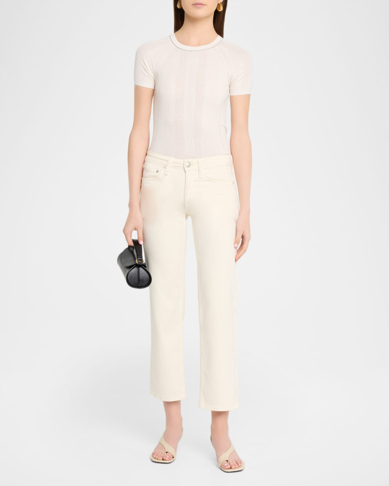 rag & bone Harlow Low-Rise Ankle Straight Jeans outlook