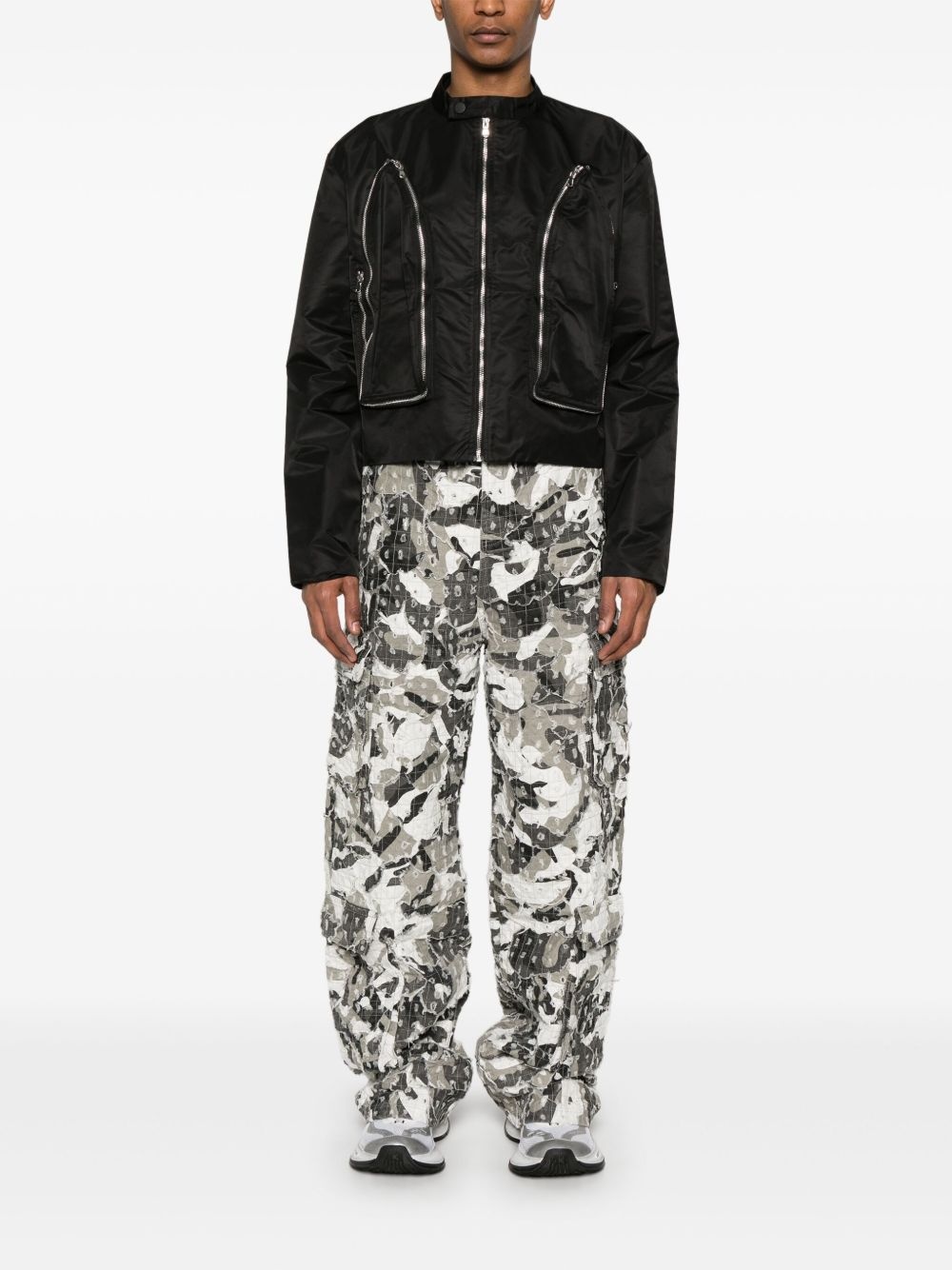 Micro Distressed cargo jeans - 2