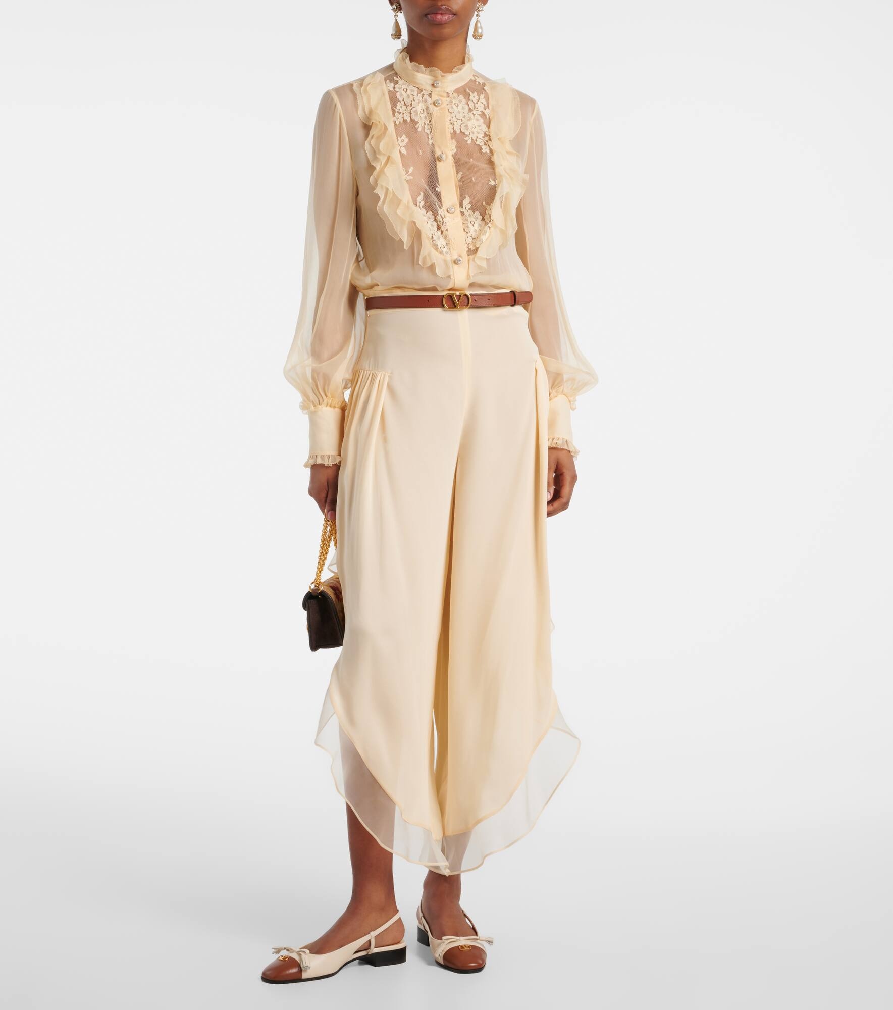 Silk chiffon blouse - 7