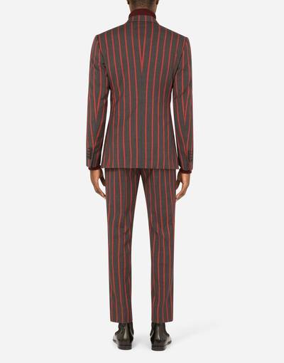 Dolce & Gabbana Double-breasted pinstripe wool Sicilia-fit suit outlook