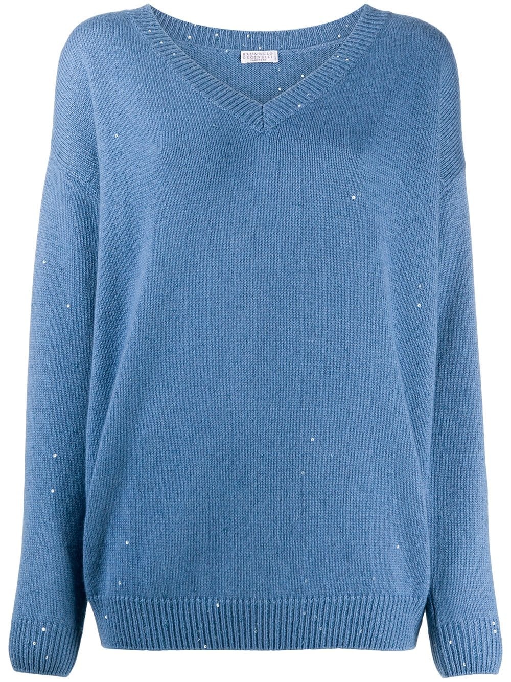 long-sleeve relaxed jumper - 1