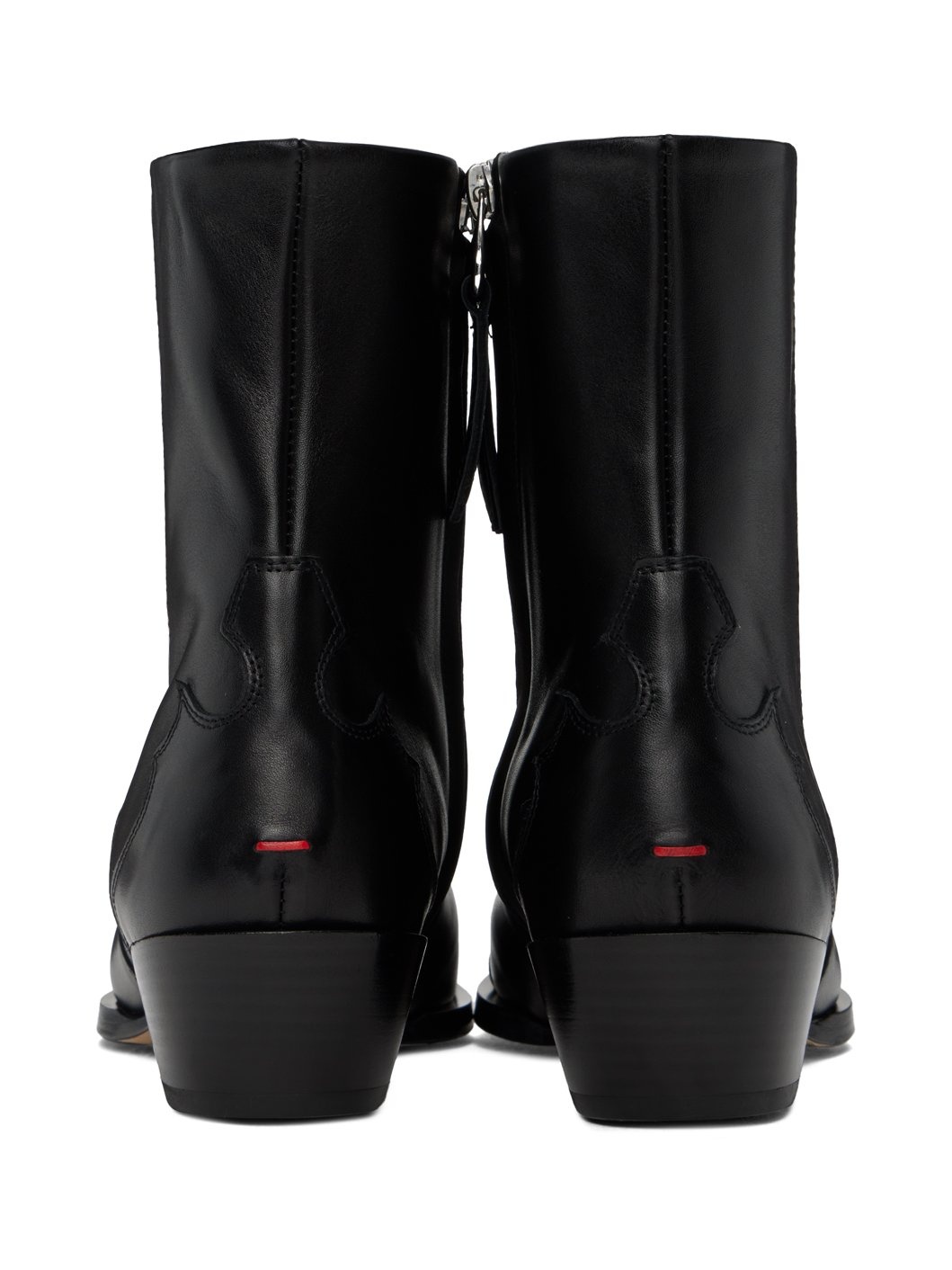 Black Hester Cowboy Boots - 2