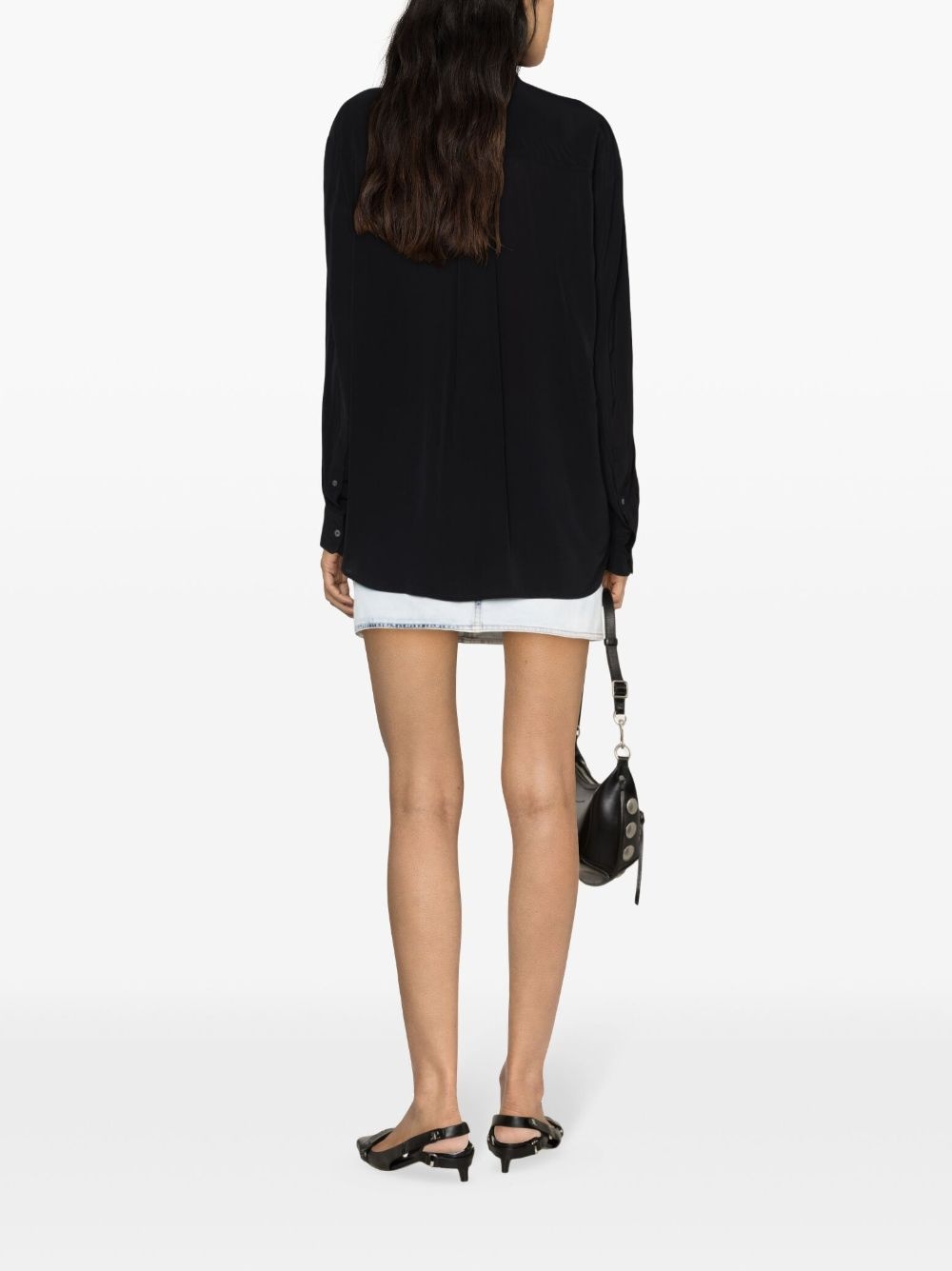 Amel pleated crepe blouse - 3