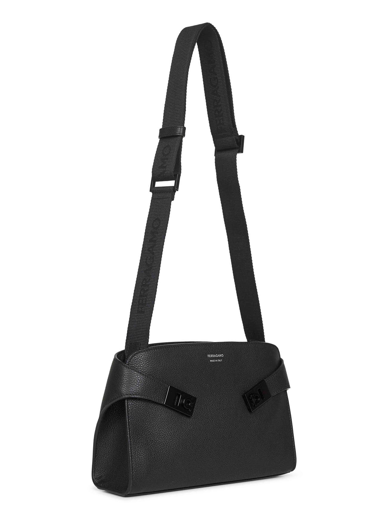 Ferragamo Men Black Hug Messenger Bag - 2