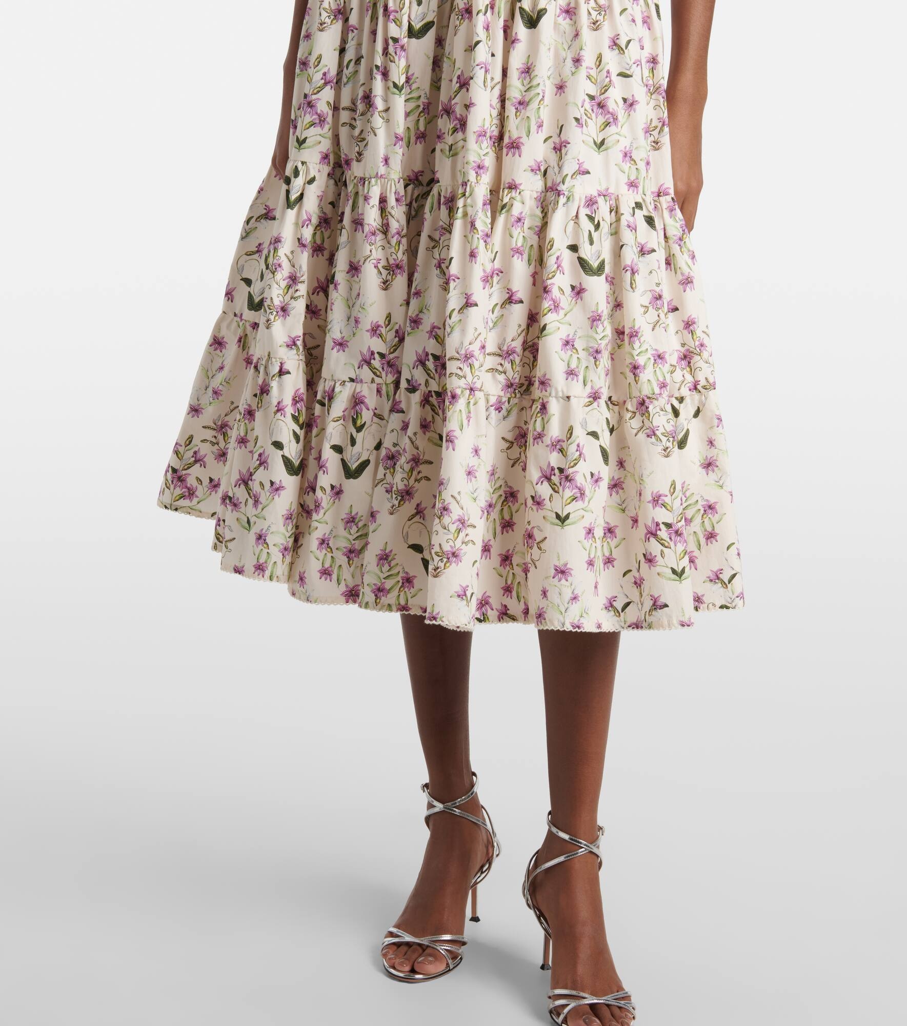 Palmera tiered cotton maxi dress - 5