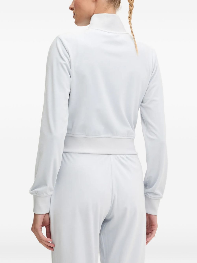 rhinestone-embellished zip-up sweatshirt 3