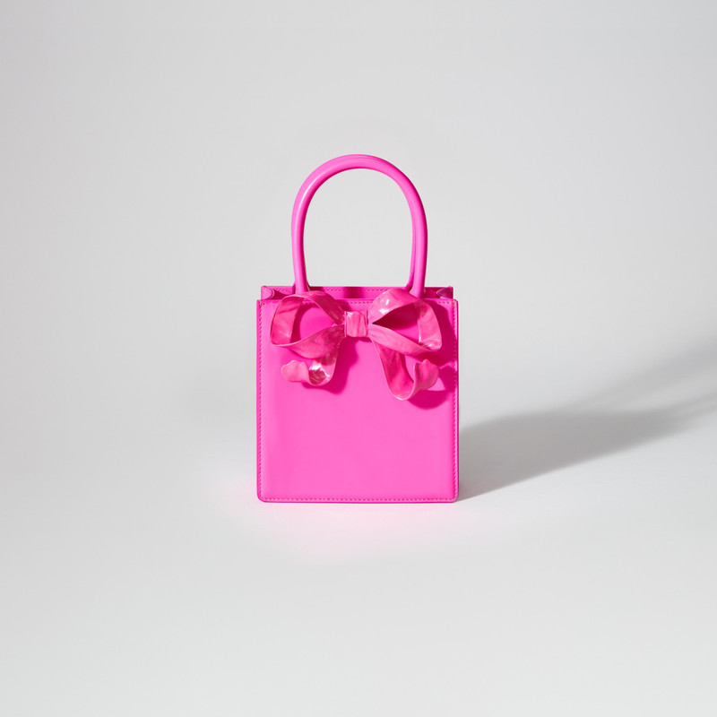 Pink Bow Mini Tote Bag 1