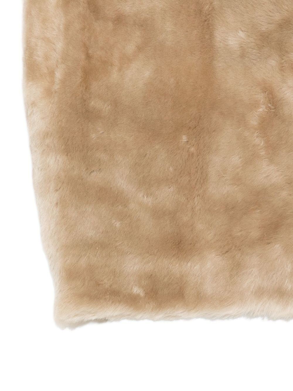 plush shearling muff scarf - 2