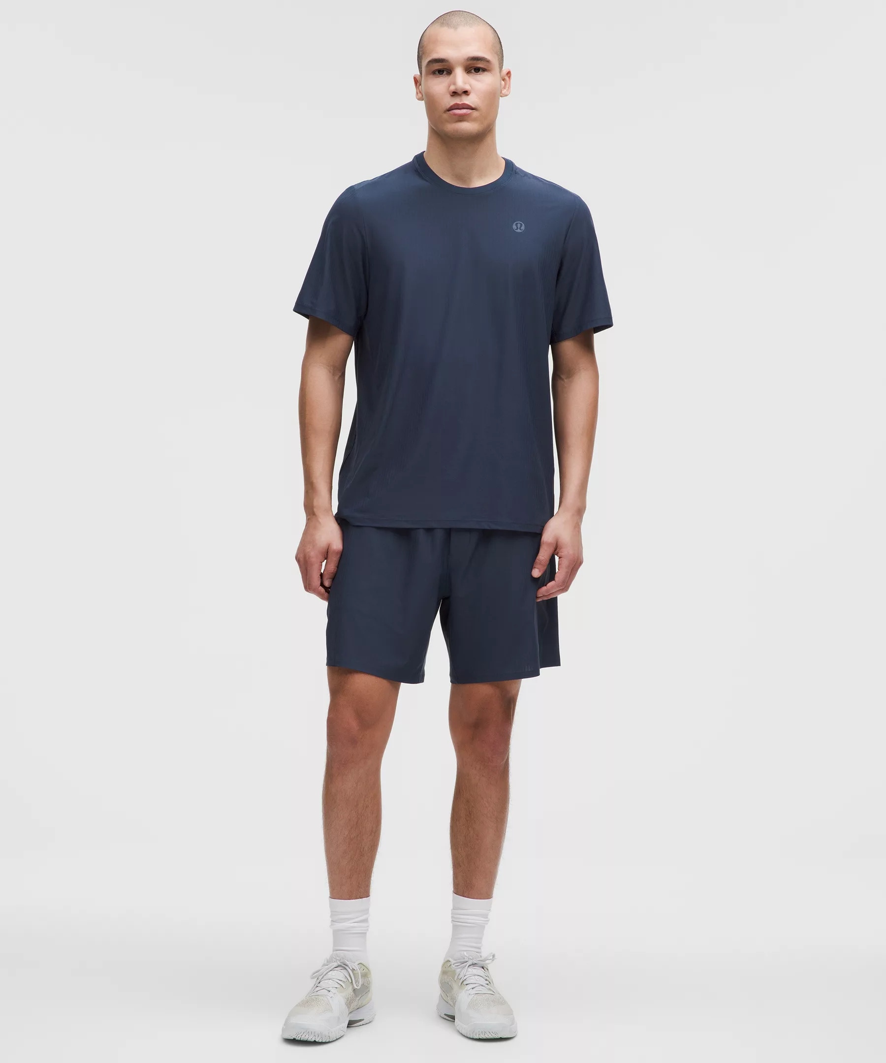 Striped Mesh Tennis Short 7" - 2