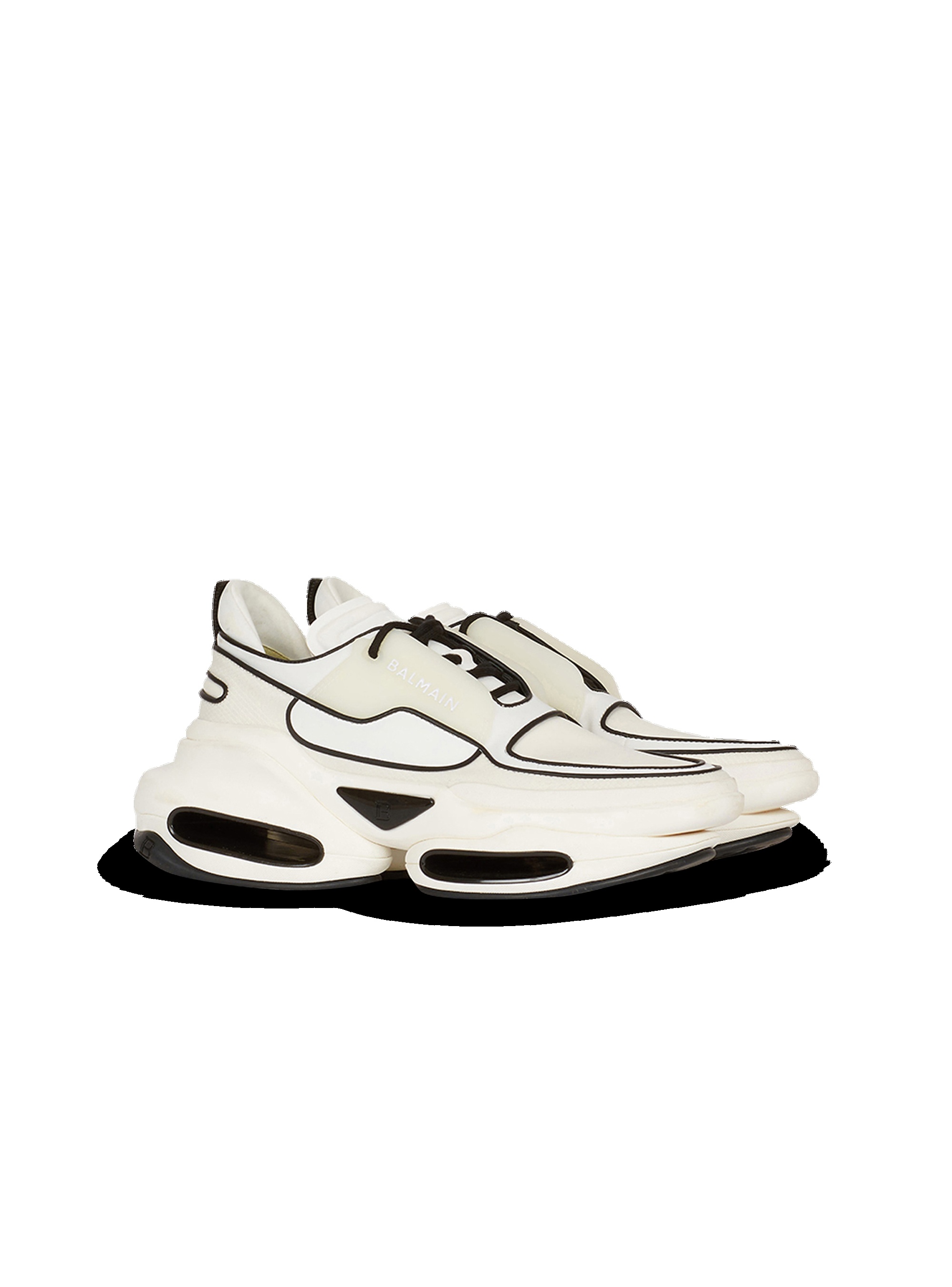 Leather B-Bold low-top sneakers - 2