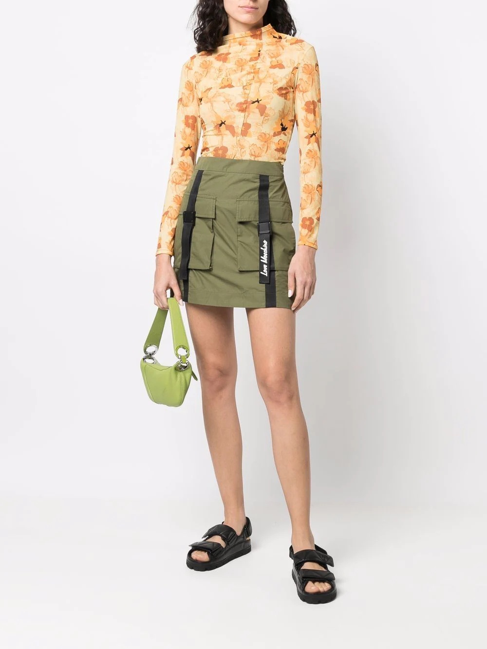 pocket-detail mini skirt - 2