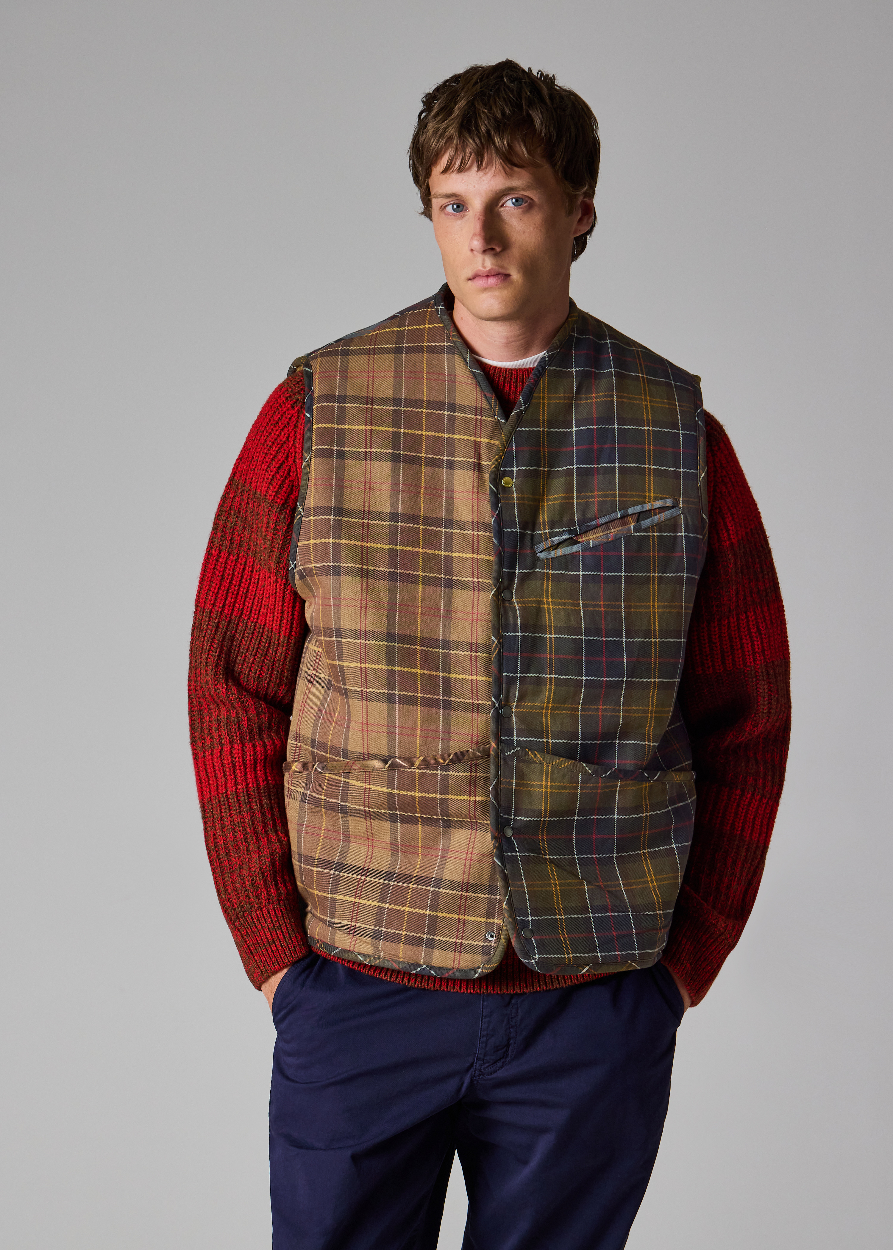 Paul Smith loves Barbour - Mixed Tartan Warm Pile Liner - 14