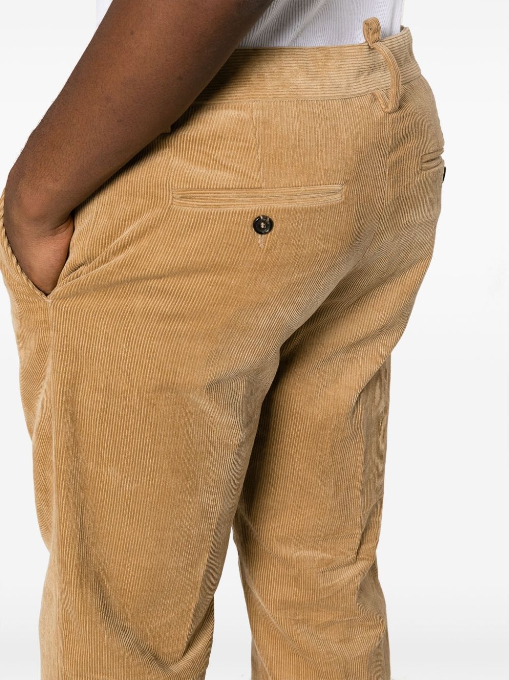 corduroy straight-leg trousers - 5