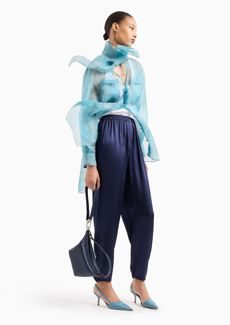 Double silk-satin joggers 4