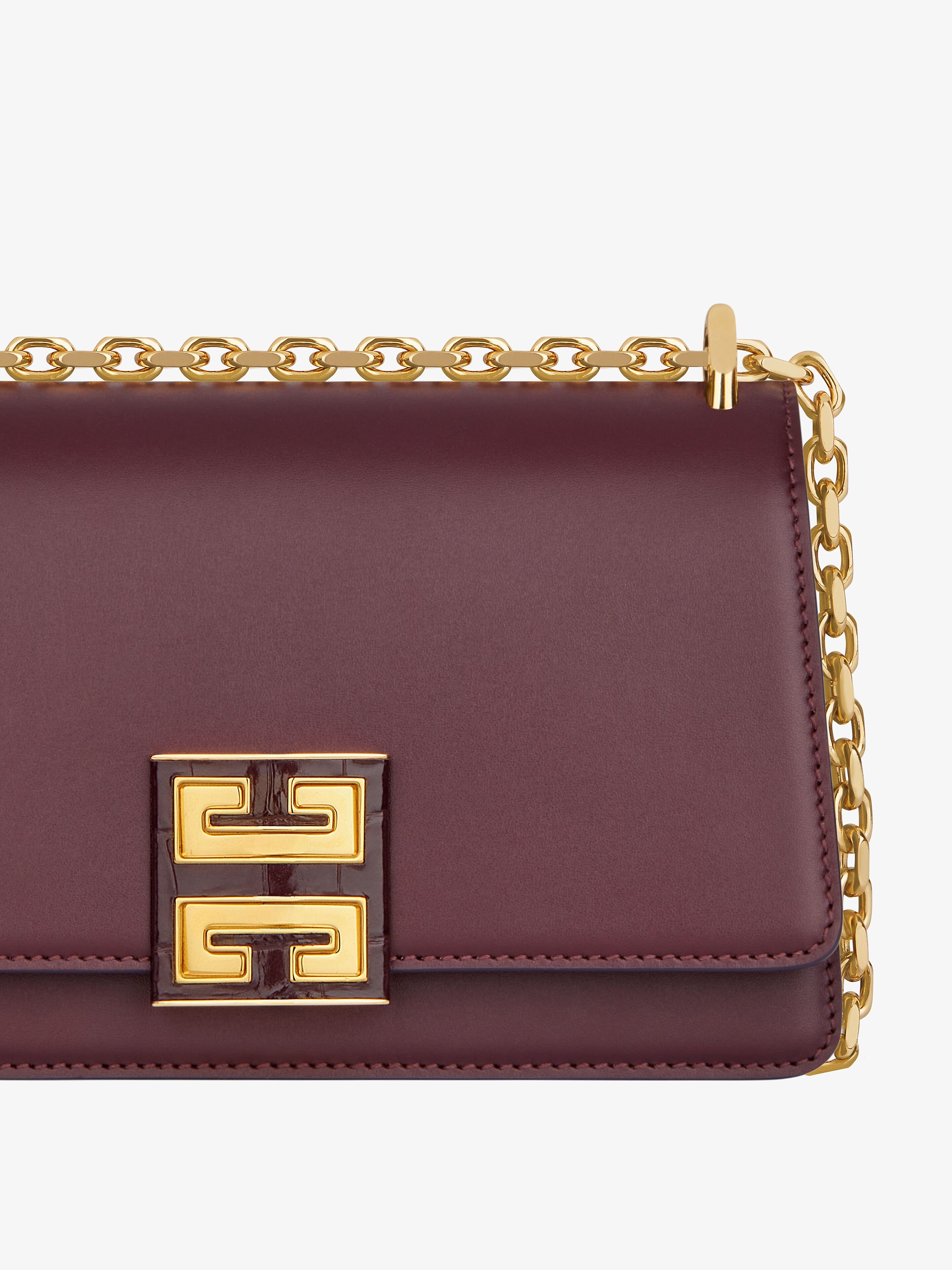 SMALL 4G BAG IN LEATHER WITH CHAIN - 7