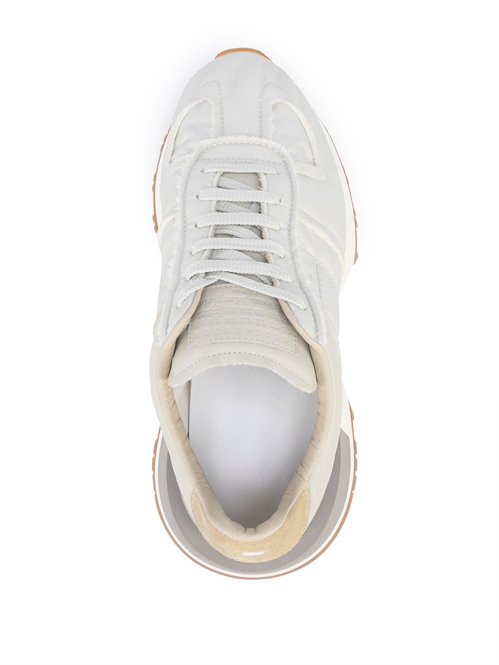 panelled low-top sneakers - 4