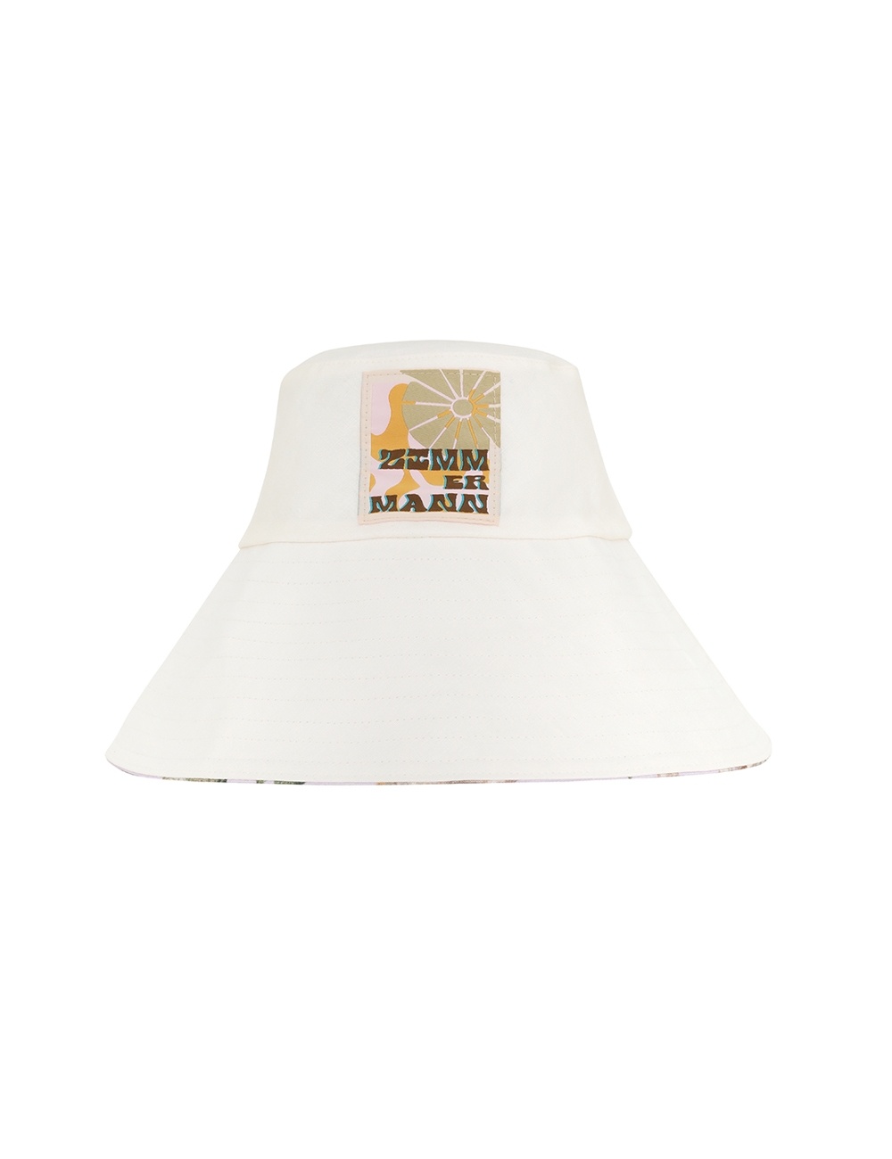 PRINTED LONG BRIM BUCKET HAT - 9