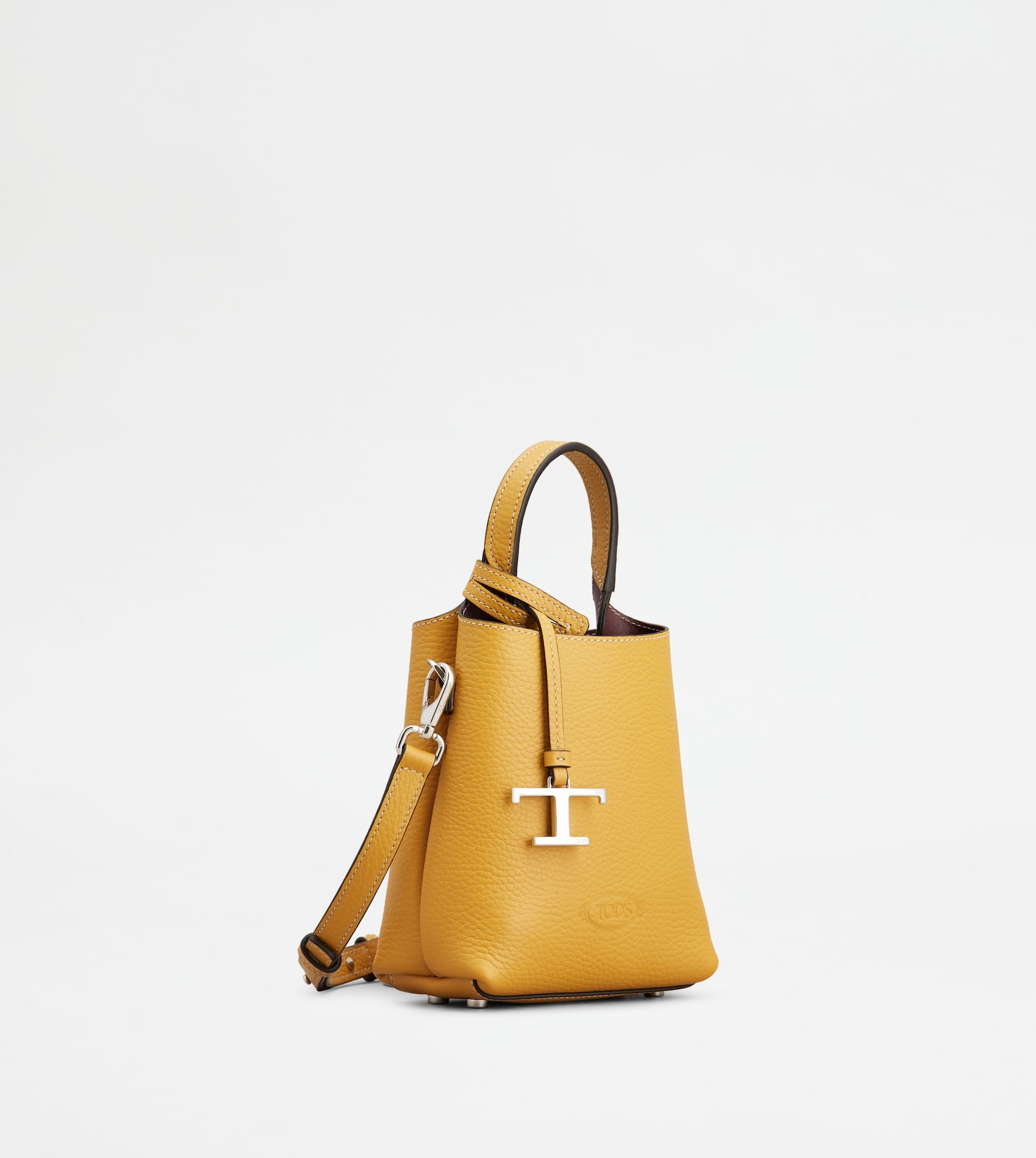TOD'S MICRO BAG IN LEATHER - YELLOW - 3
