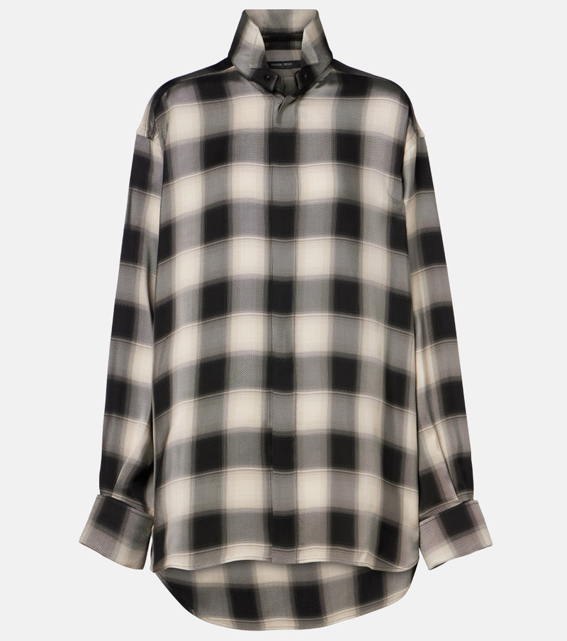 Checked oversized shirt 1