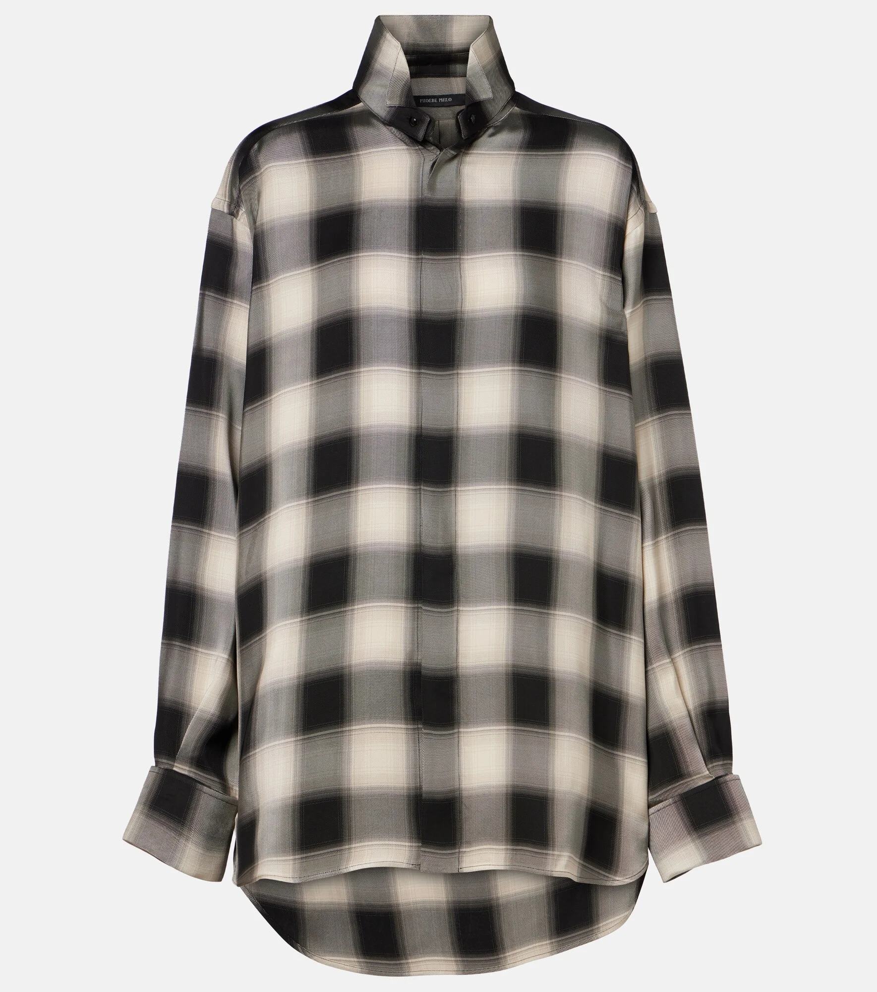 Checked oversized shirt - 1