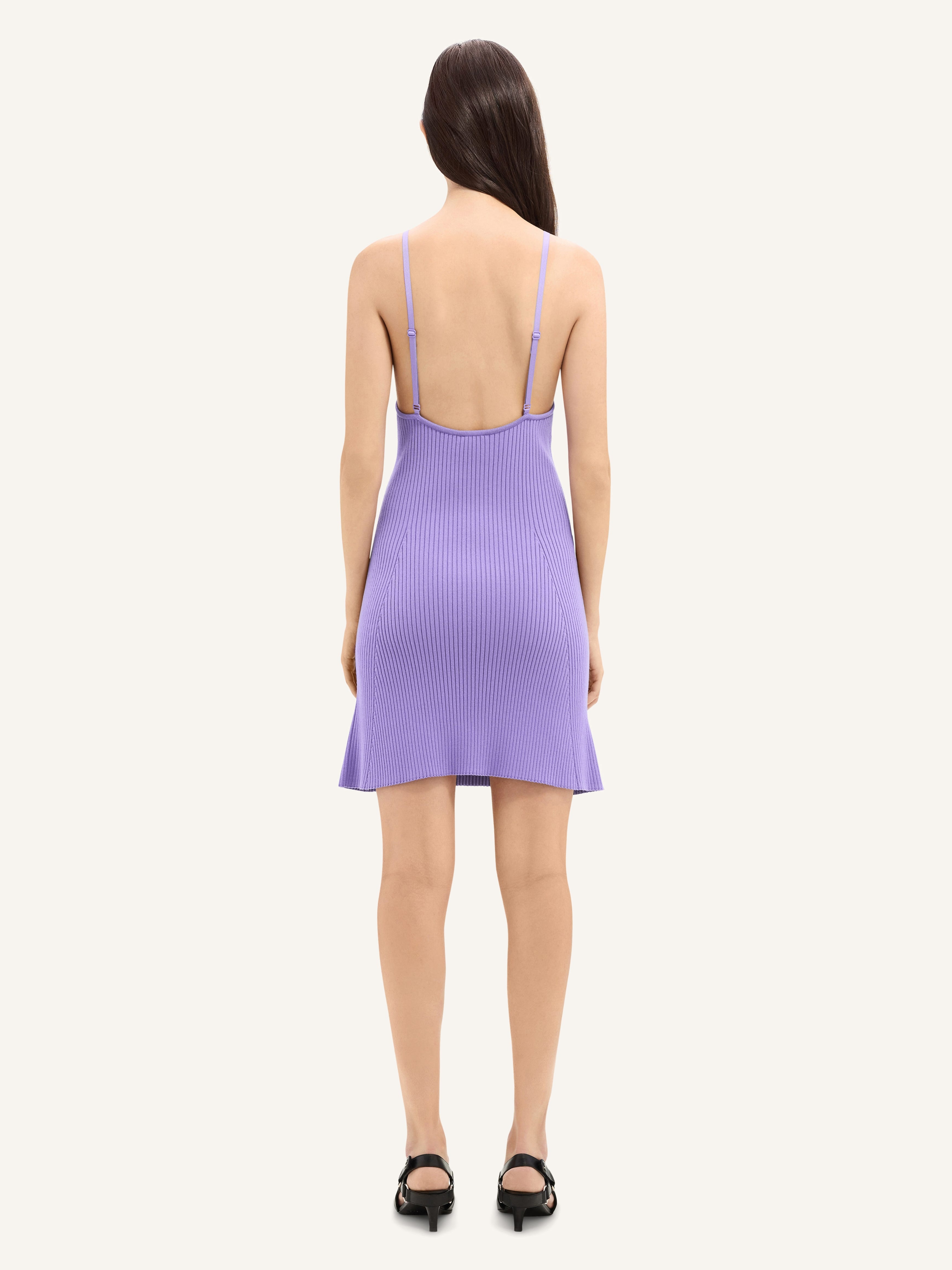 オールインワン・サロペット Courreges Ribbed Cotton Mini Dress With Logo Embroidery COTTON MINI DRESS - courrèges