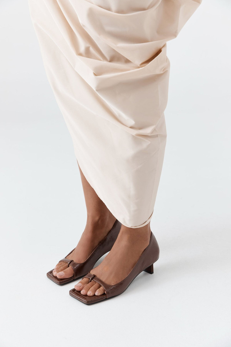 90s Square Toe Heel - Patent Liqueur 3