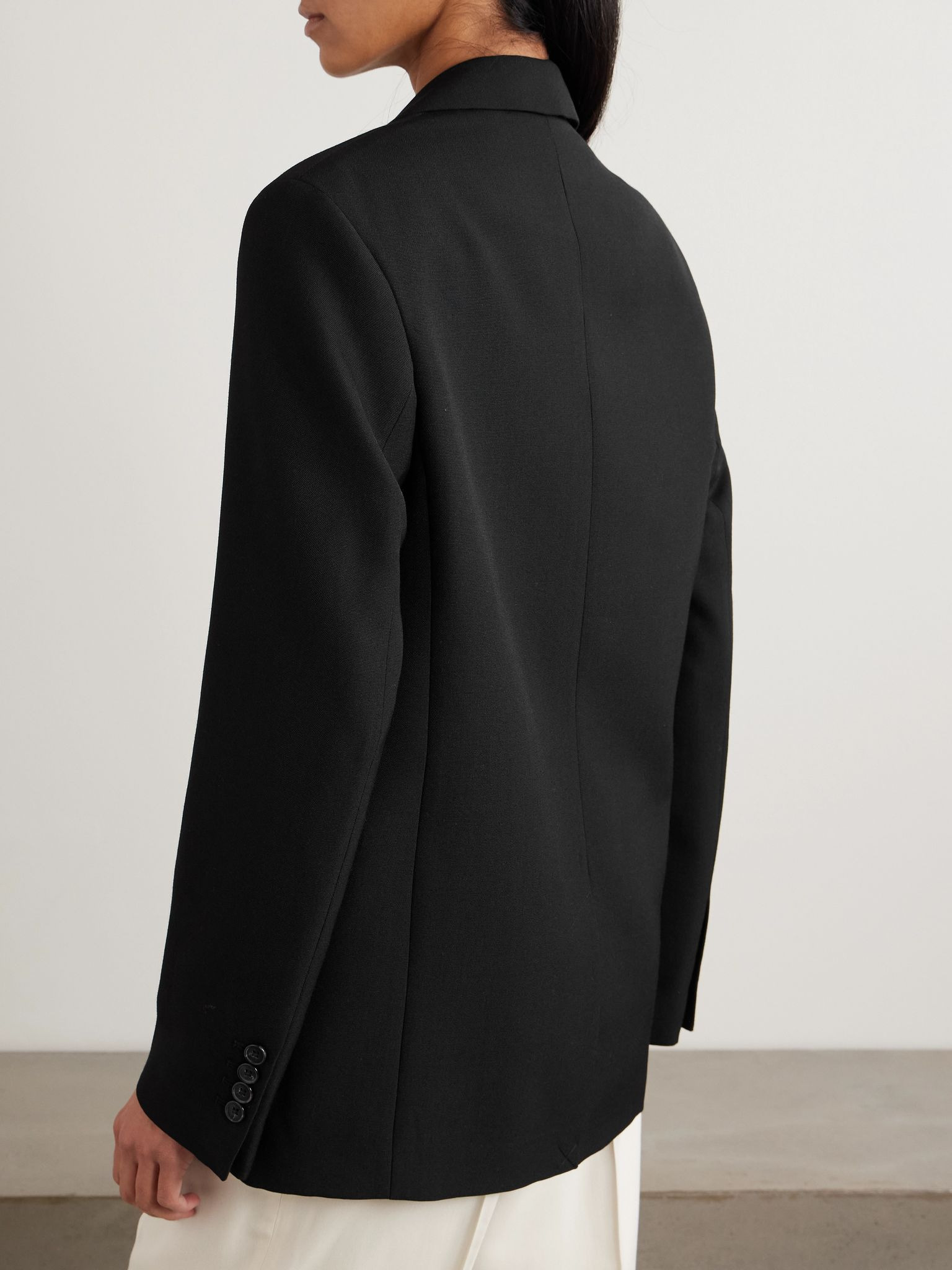 Garderob oversized recycled grain de poudre blazer Black - 4