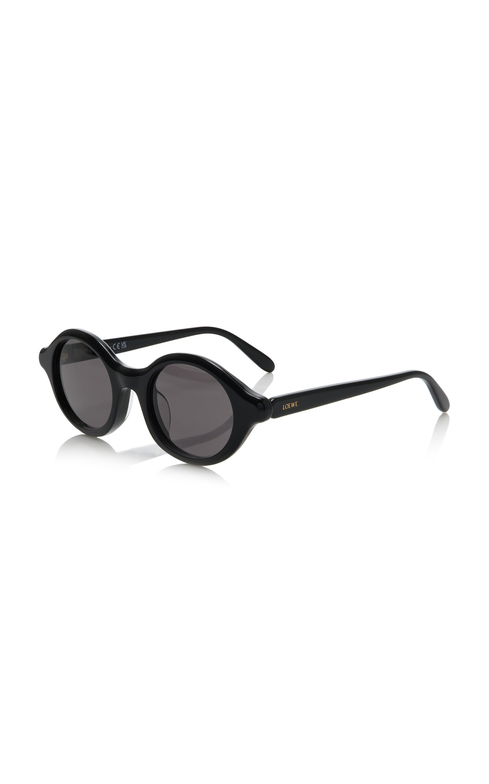 Epsilon Slim Round-Frame Acetate Sunglasses grey - 3