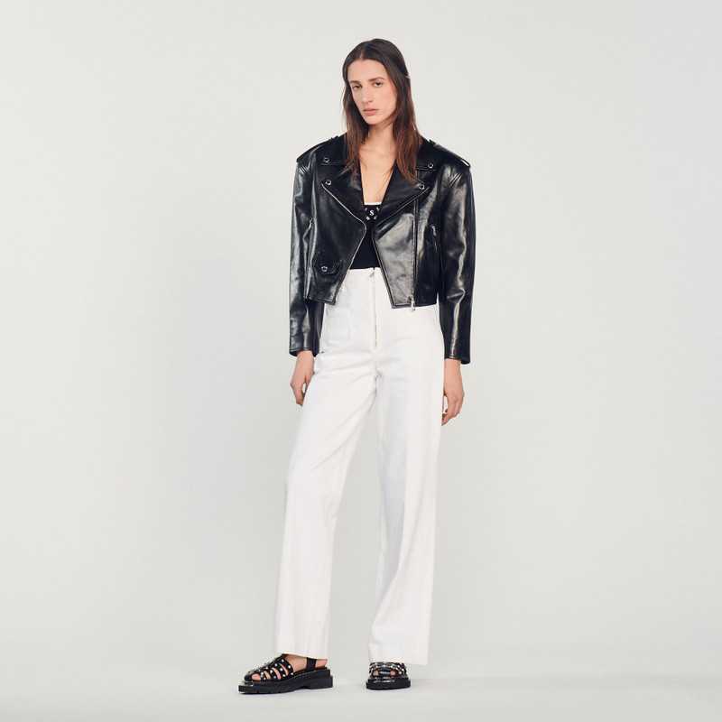 Sandro WIDE-LEG CANVAS PANTS outlook