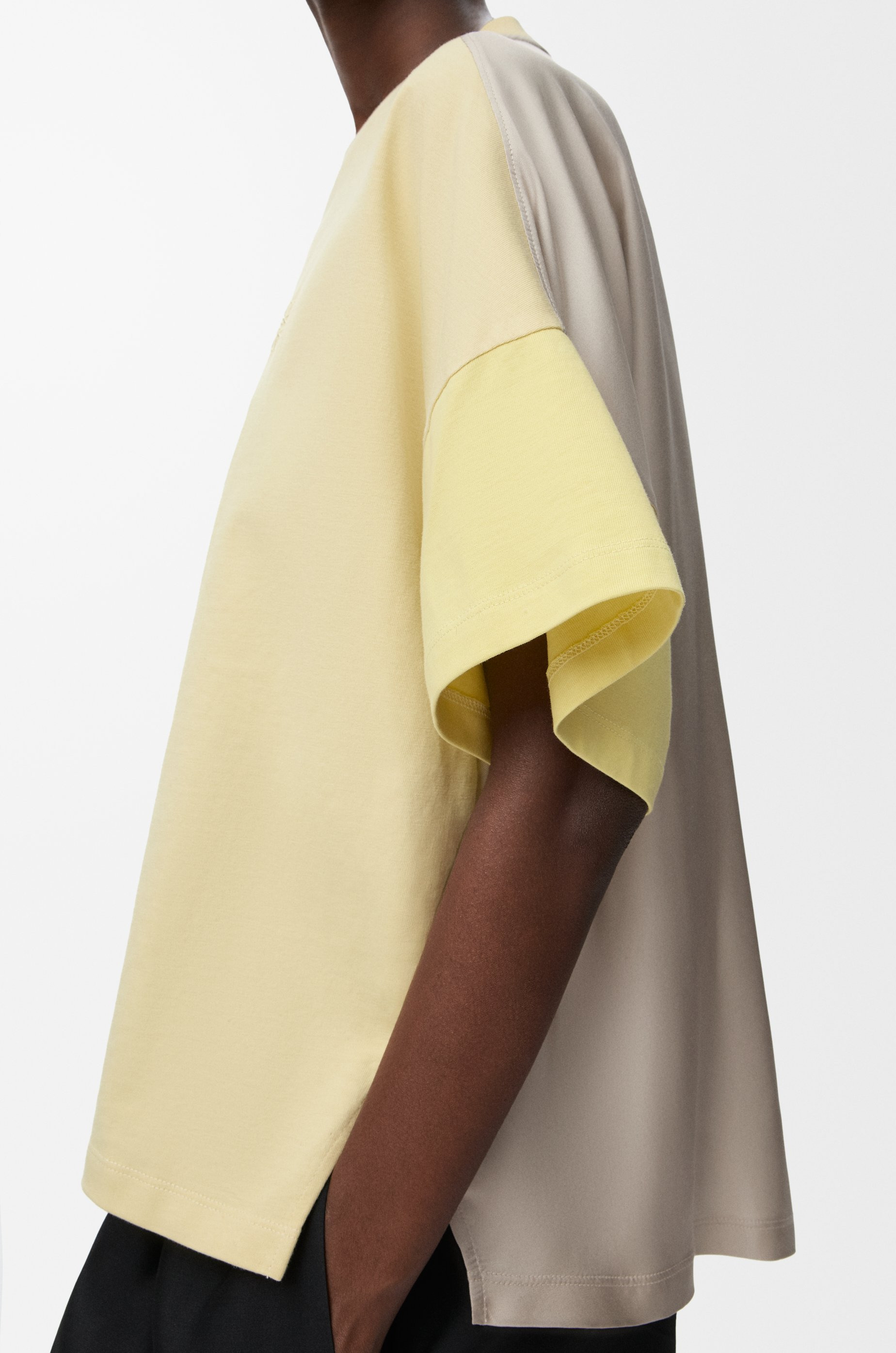 Boxy fit T-shirt in cotton and silk - 5