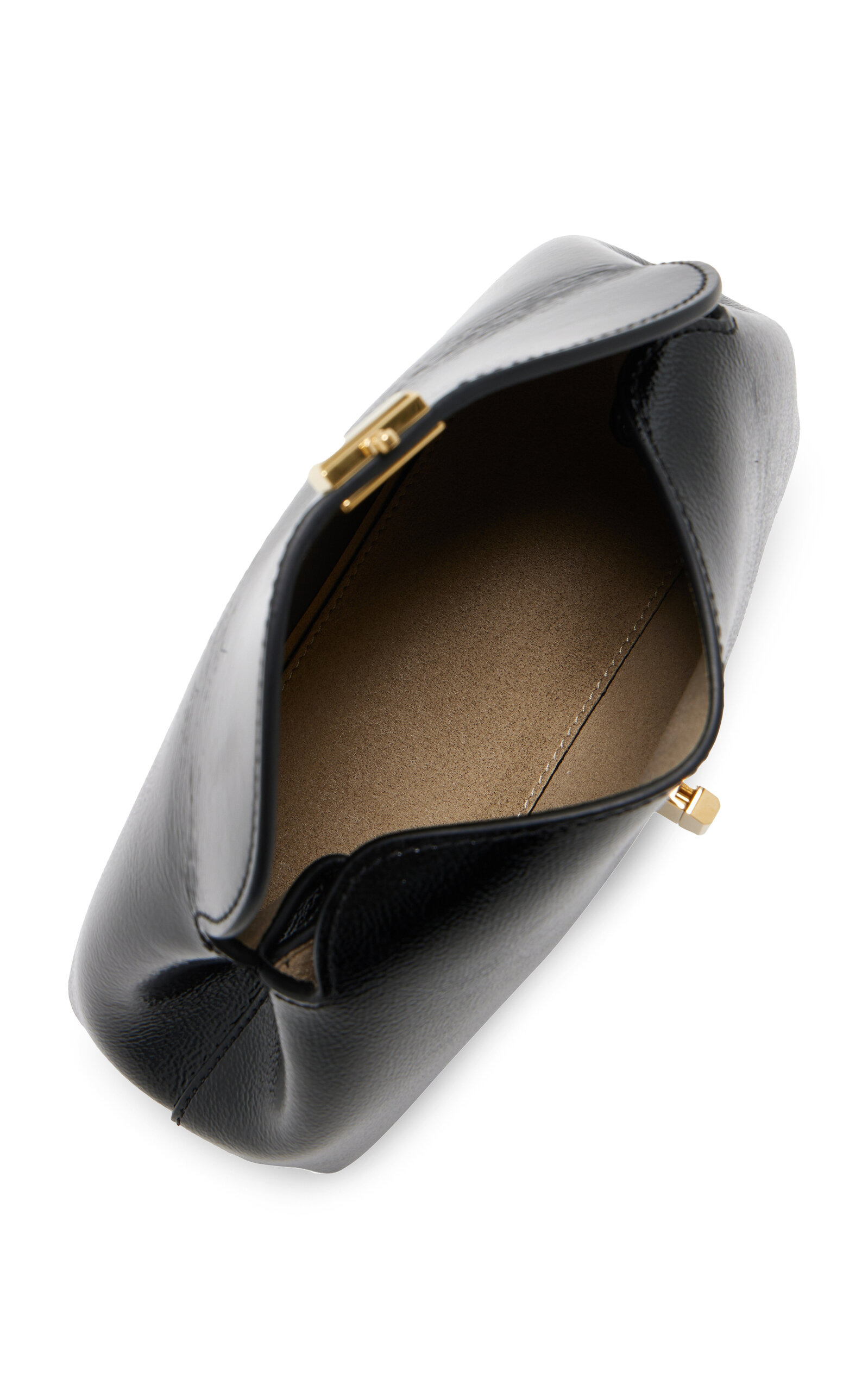 Mini T-lock Naplack Clutch black - 5