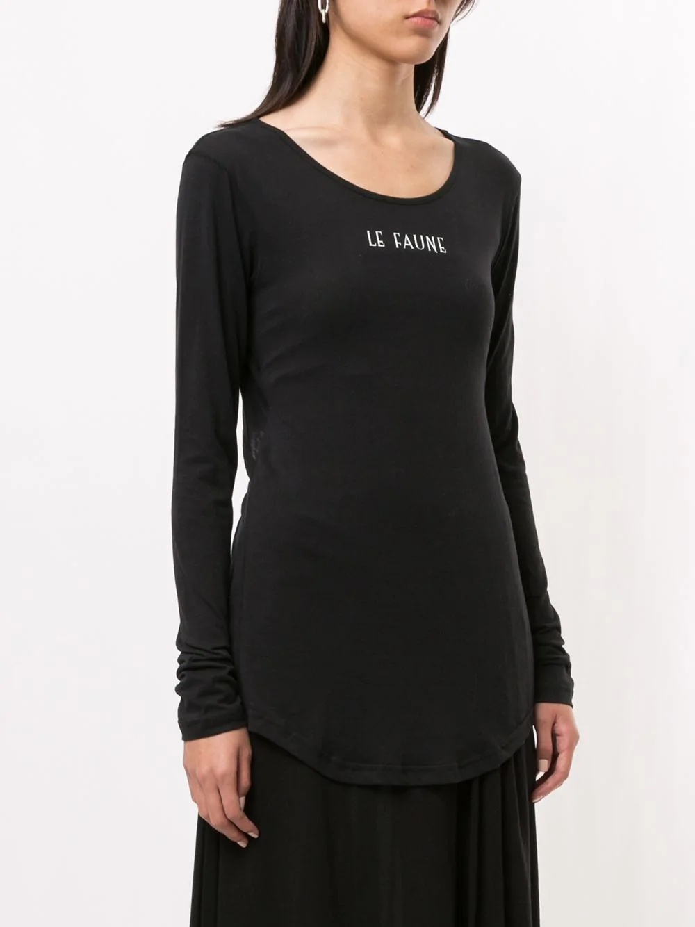 long-sleeve cut-out top - 3