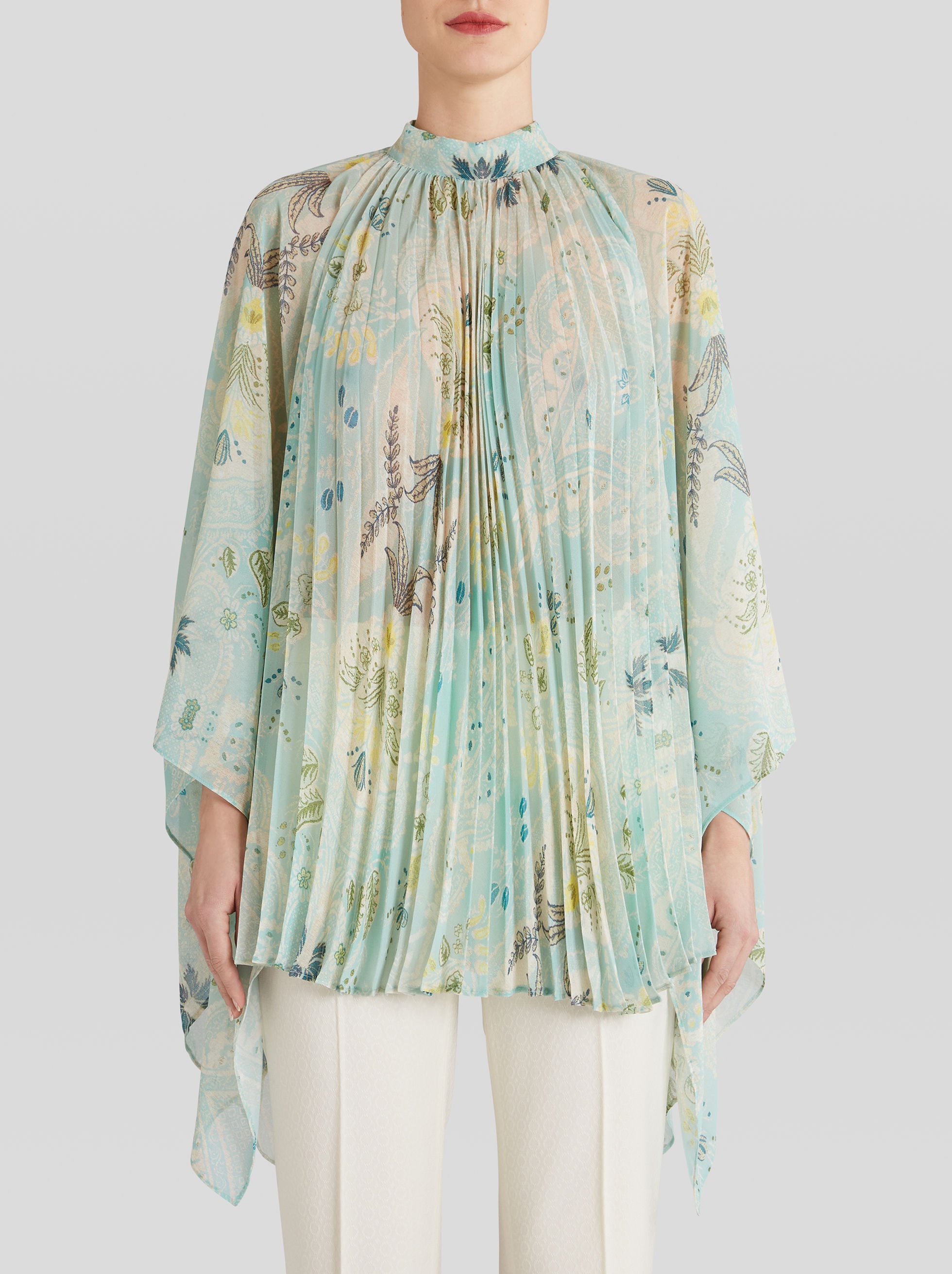 PLEATED PONCHO - 2