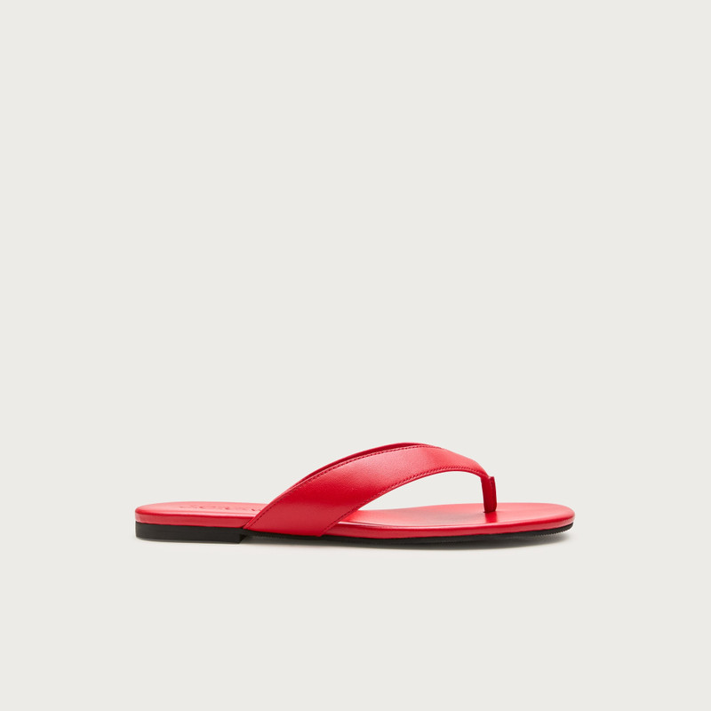 Audrey slim thong sandals in leather 3