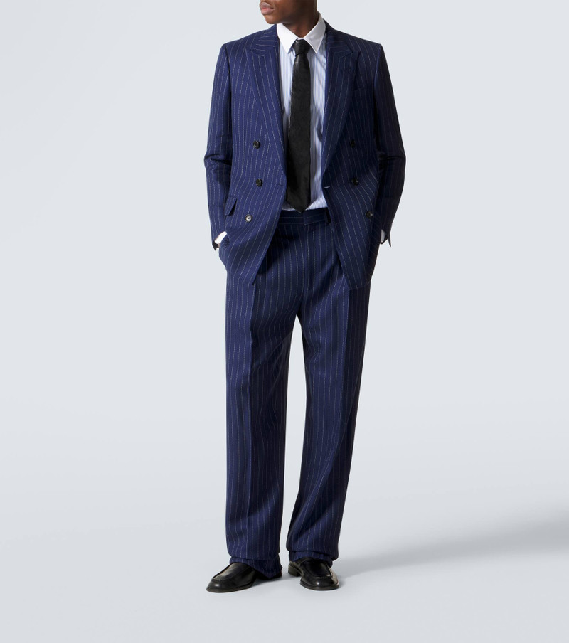 TOM FORD Wool, linen, and silk straight pants outlook