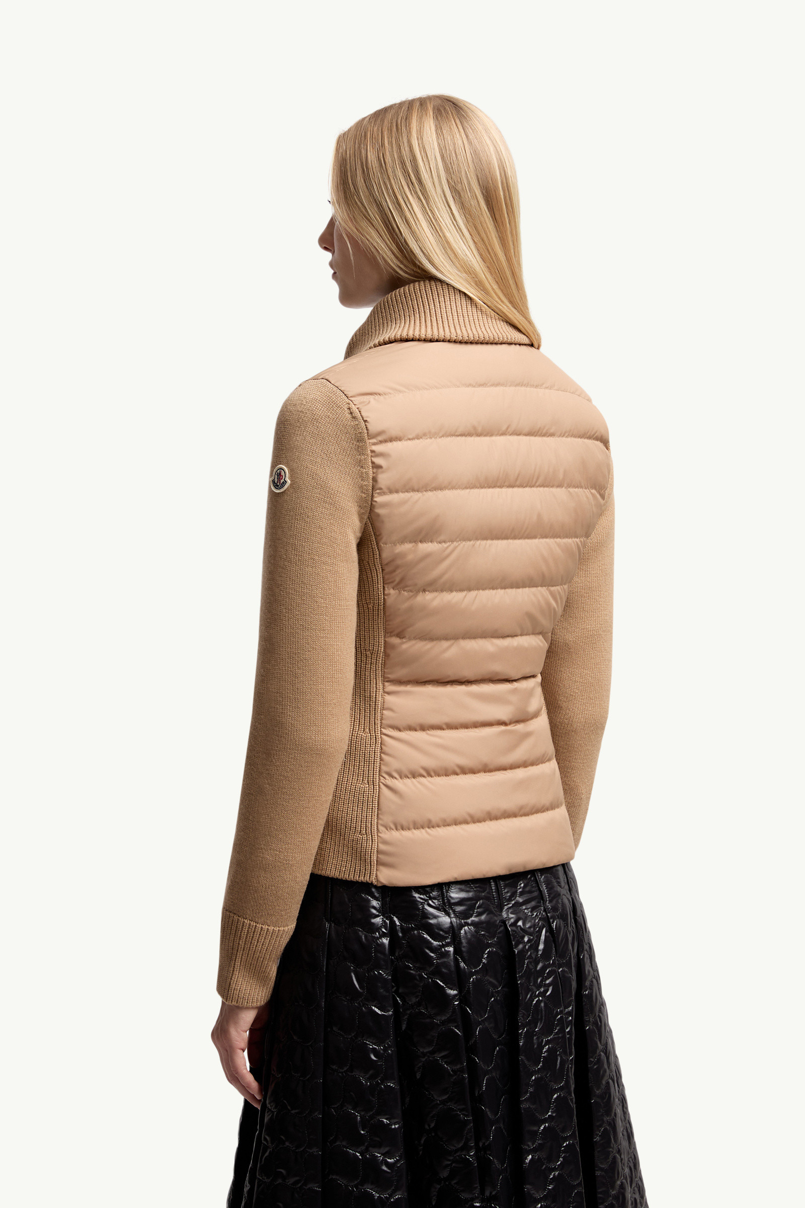 Padded Wool Zip-Up Cardigan - 5