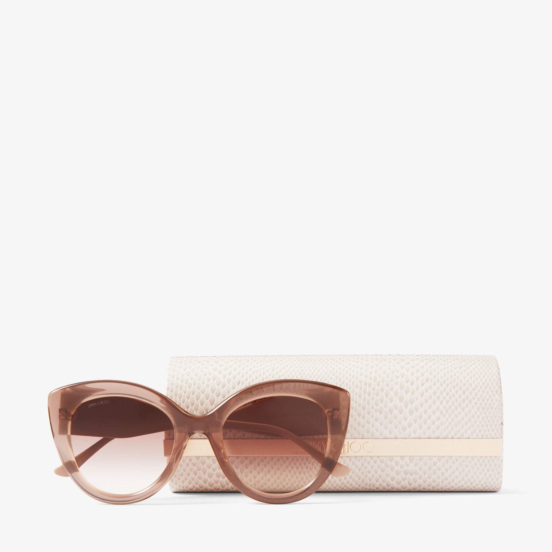 Leone
Nude Cat-Eye Sunglasses with JC Monogram - 4