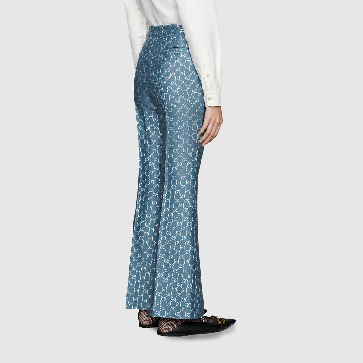Light GG lamé flare pant - 4