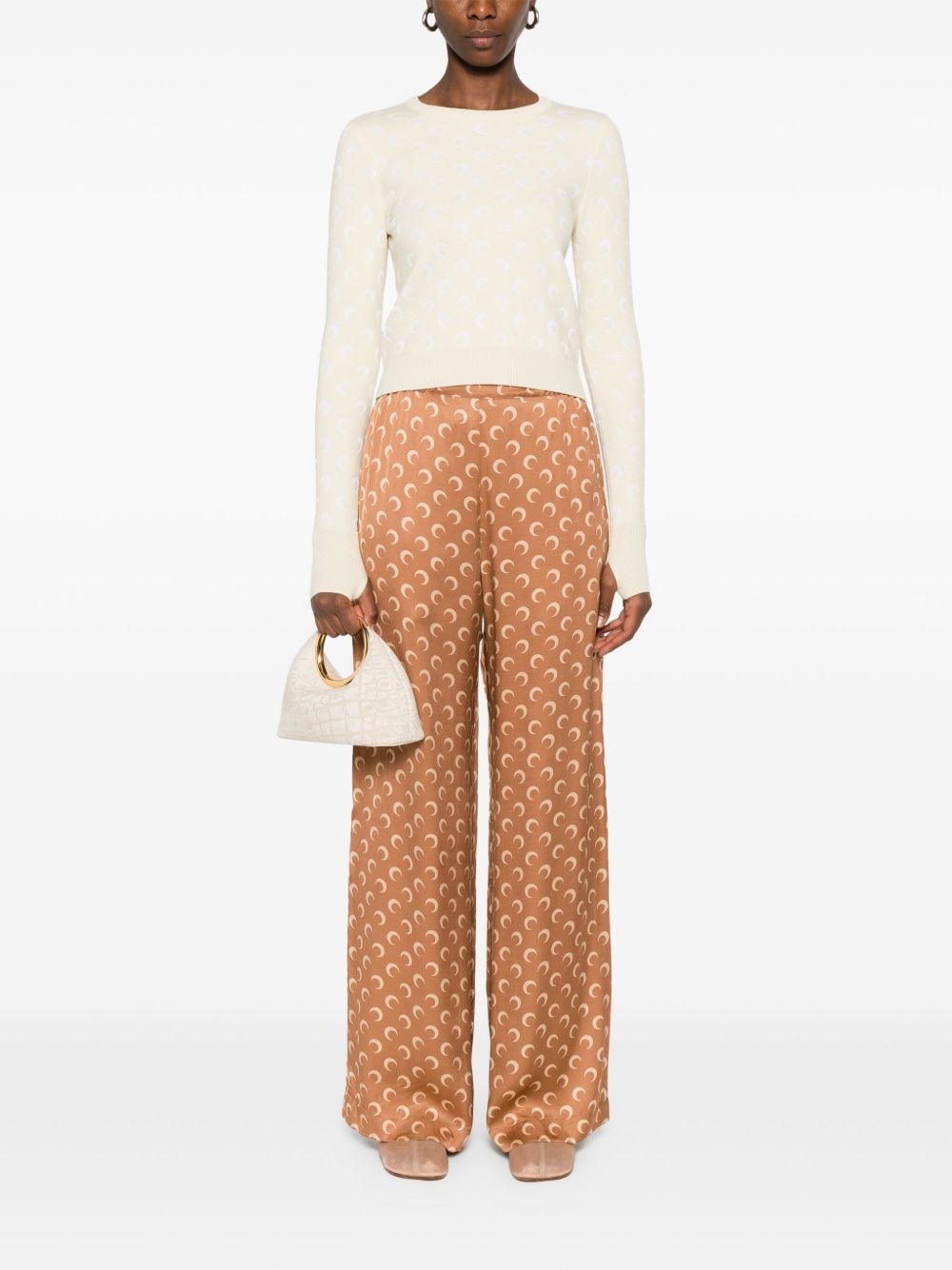 moon-jacquard sweater - 2