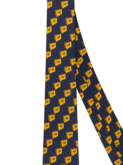 FENDI Fendi packaging-print tie outlook