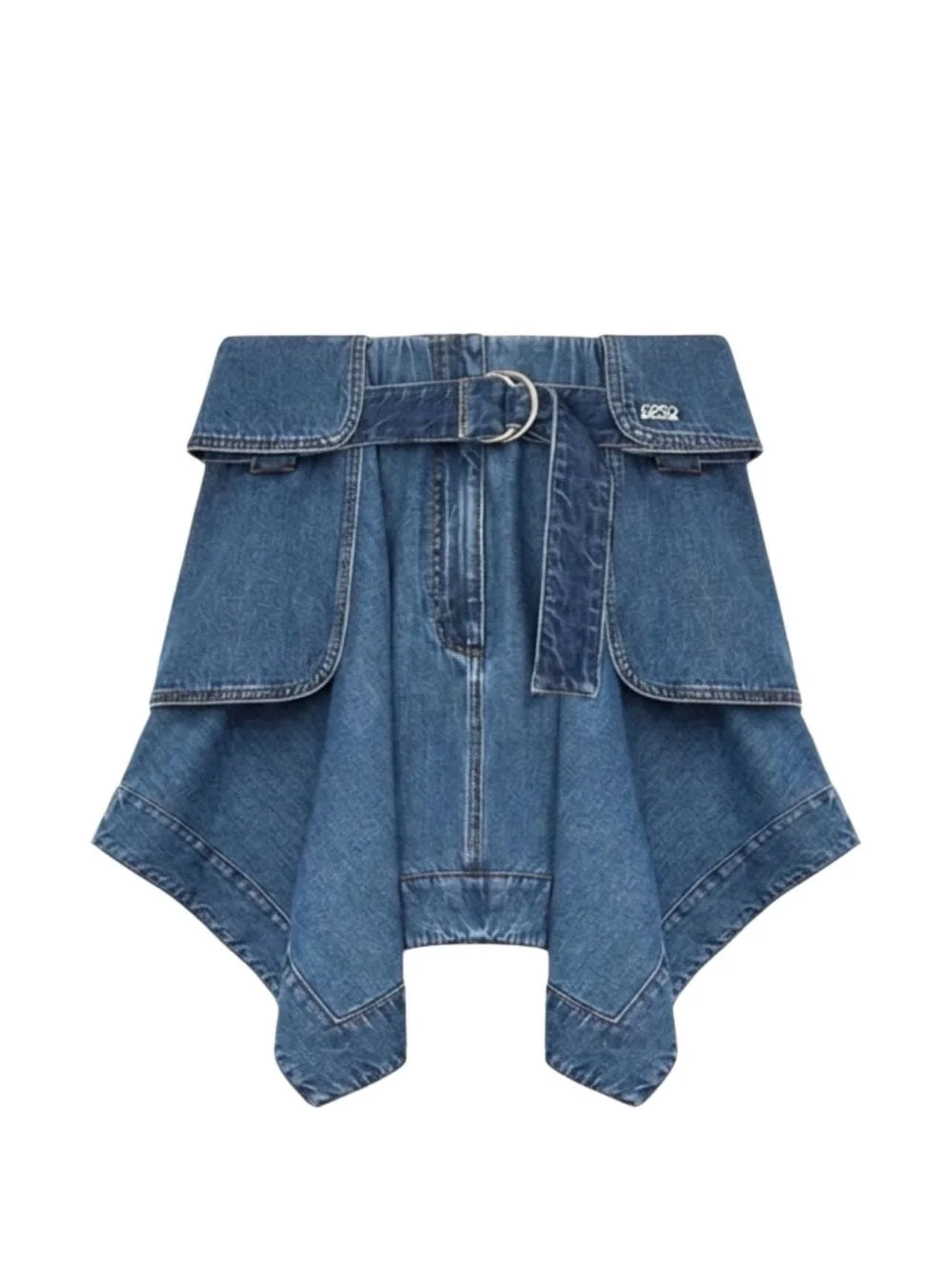 Denim cargo skirt - 1