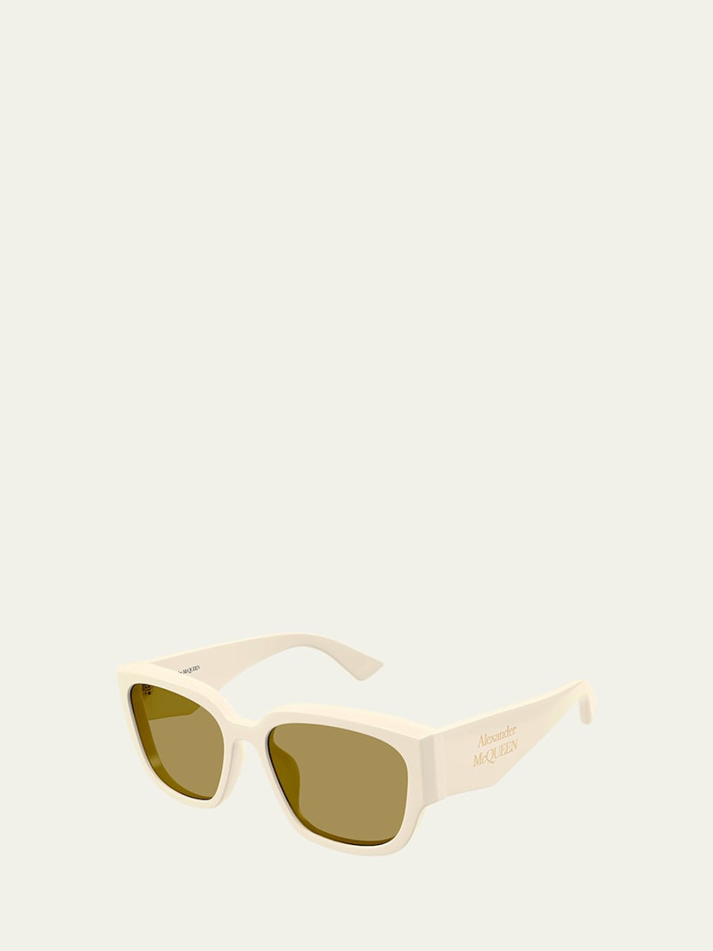 Alexander McQueen Rectangle Acetate Sunglasses outlook