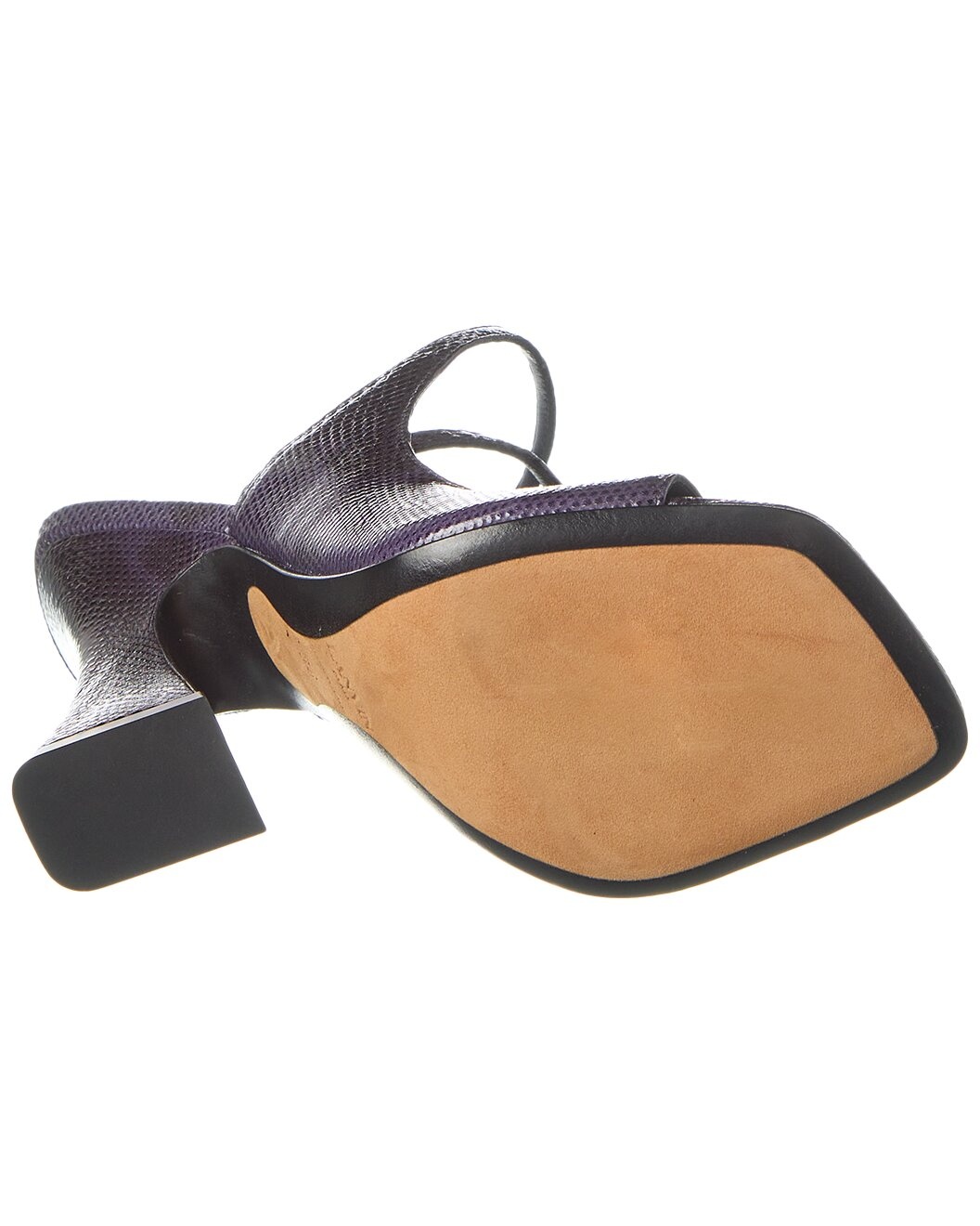 LANVIN Smile Embossed Leather Sandal - 4