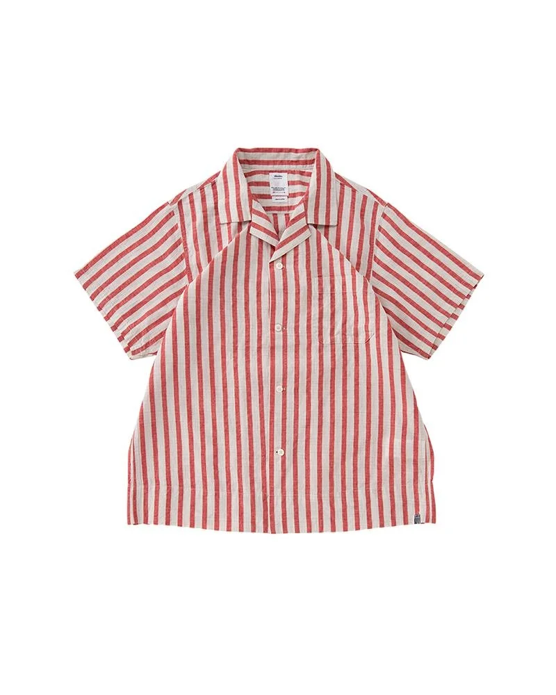 WEBER SHIRT S/S STRIPES RED - 1