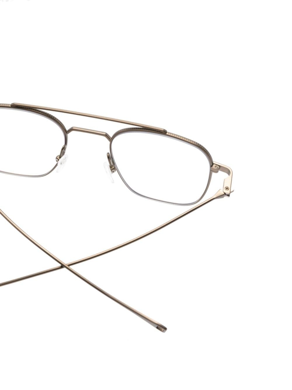 matte pilot-frame glasses - 3