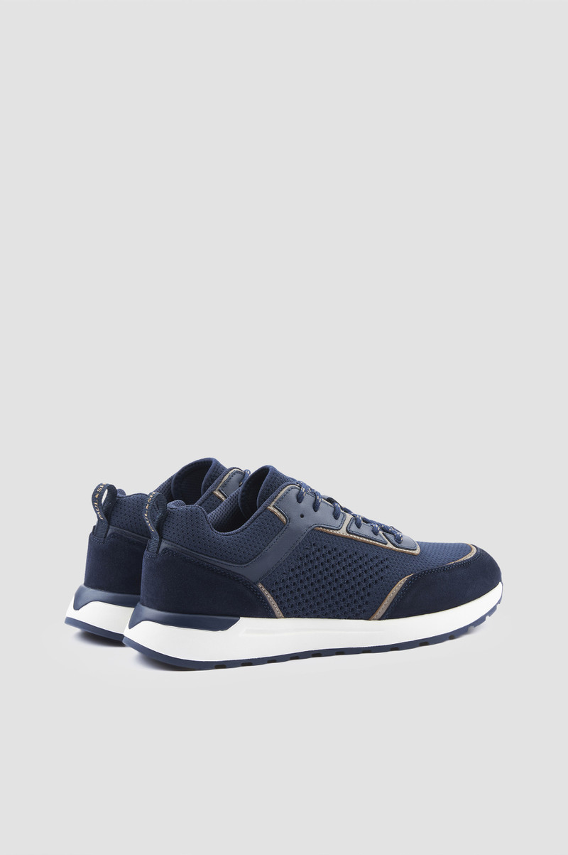 KNIT AND LEATHER SNEAKERS 3